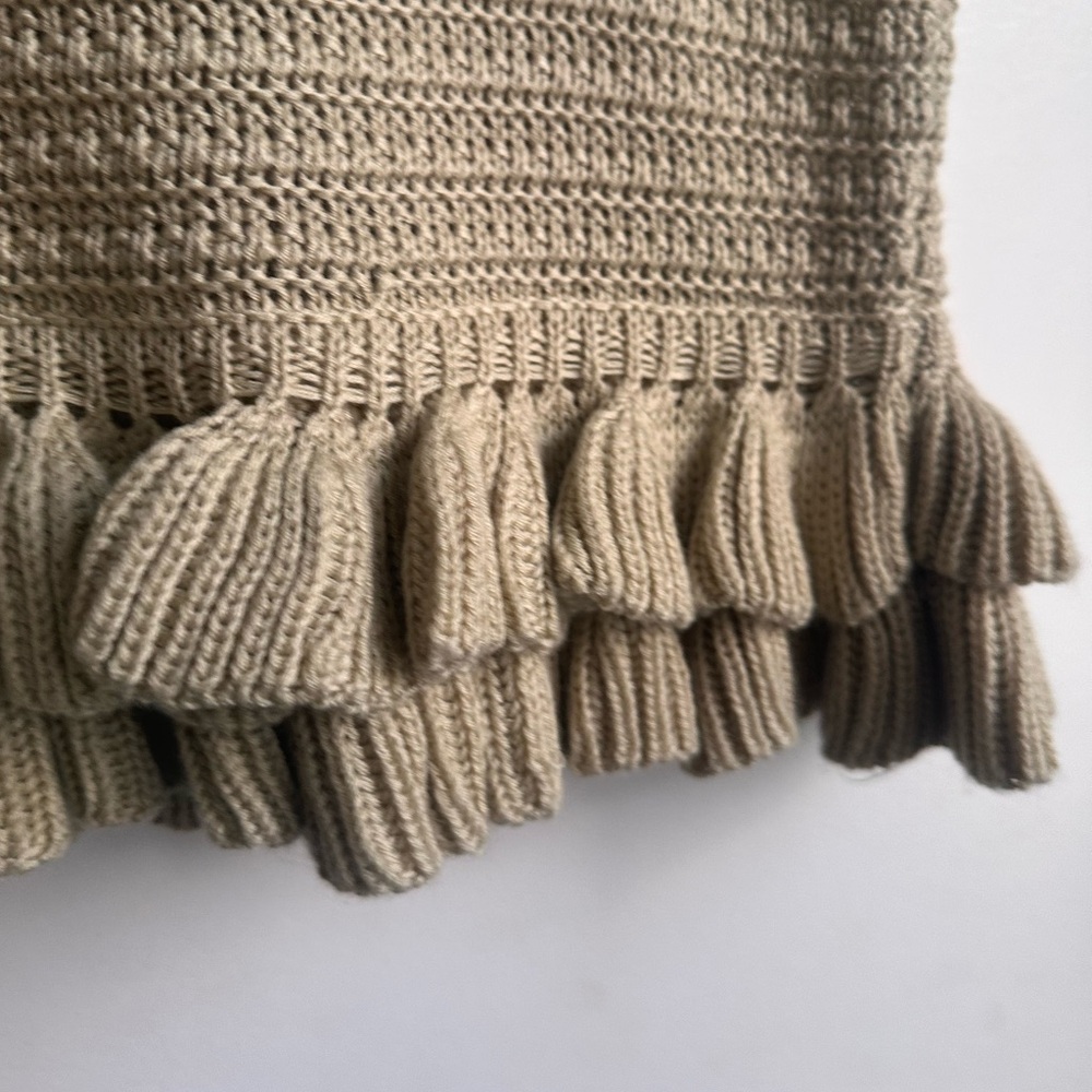 Knit Tank Top with Ruffle Hem - Picture 3 of 3